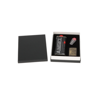 Geschenkbox 6 ZIPPO-Fzg. Tree Rings + Steine + Benzin