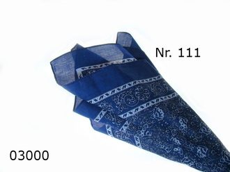 Snuff handkerchief blue Venetia Nb. 111