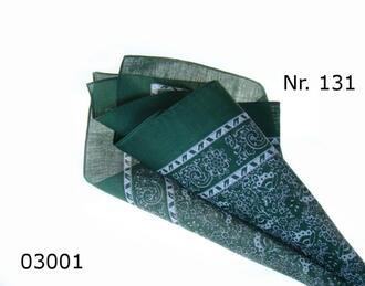 Snuff handkerchief green Venetia Nb. 131