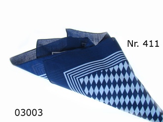Snuff handkerchief blue Bavarian Style Nb. 411