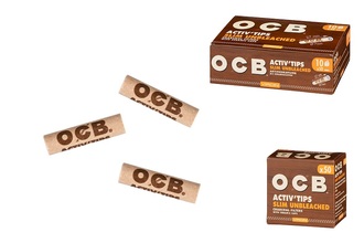 OCB Activ'Tips unbleached Slim 7mm, Packung á 50 Filter