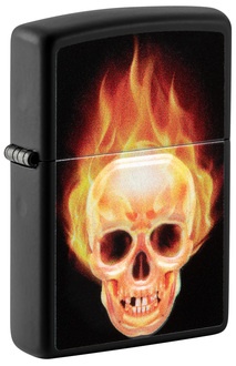 Zippo 60006132 Flaming Skull Design