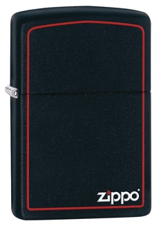 Zippo 60001437 Black Matte Zippo Border