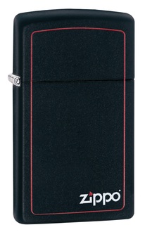 Zippo 60001438 Slim Black Matte Zippo Border