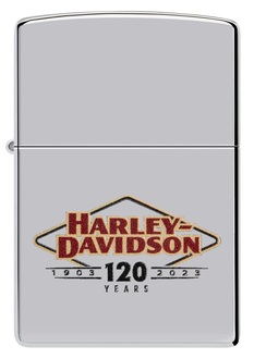 Zippo 60006656 250 High Polish Chrome Harley-Davidson