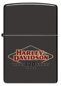 Zippo 60006657 24756 High Polish Black Harley-Davidson