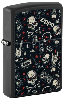 Zippo 60007008 218 Grunt Pattern with Skulls