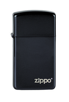 Zippo 60001264 Ebony Slim Logo