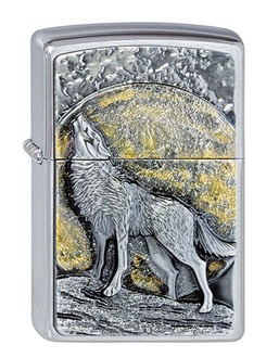 Zippo 2003038 Wolf Moonlight