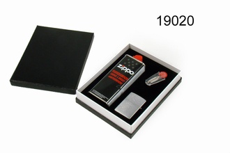 Zippo lighter displ. present Akra Box