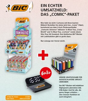 Bic Steller "Comic-Paket" 100er +50 Color +Wecker inkl. Ladestation Gratis