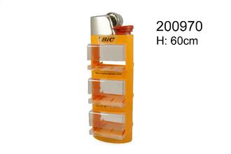 Bic Lighter Shape Display Orange 20x58,5x12,2cm (BxHxT)