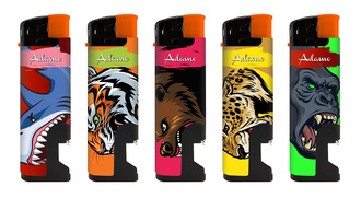 Adamo lighter Piezo animals with bottle opener refillable 