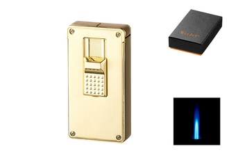 Winjet lighter 1xJet gold color brushed