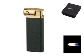 Eurojet Pipe Lighter piezo black goldcoloured