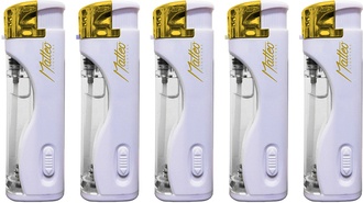 Matteo Electronic LED Lighter White and gold