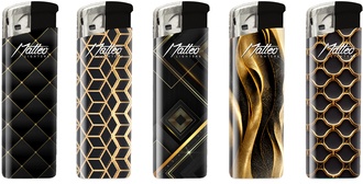 Matteo Electronic Lighter Piezo gold