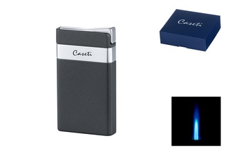 Caseti lighter 1xJet dark gray matt / chrome