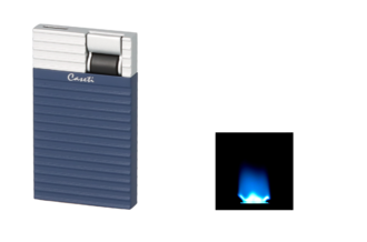 Caseti lighter flat flame, dark blue matt