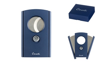 Caseti Zigarrenabschneider blau matt/chrom, Ring 60