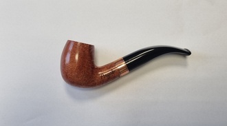 Angelo Pipe slightly bent Natural Copper Ring