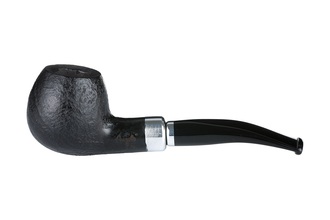 Angelo pipe Black Rustic Sligthly Bent with Ring