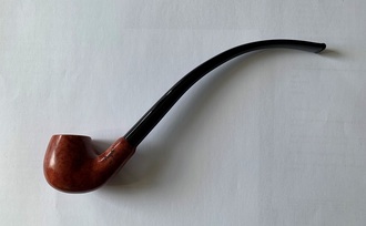 Angelo pipe Churchwarden bent browen smooth