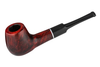 Angelo Pfeife Mod. 11 rot/braun gerade mit Ring