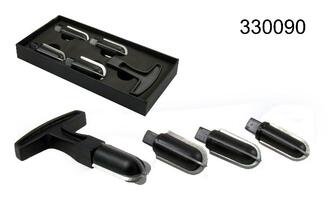 pipe reamer black/chrome five-pcs.