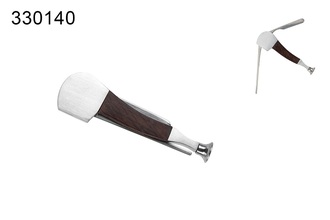 Angelo Pipetool wood brown/chrome three-pcs.