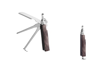 Angelo pipe tool wood brown/chrome three-pcs.