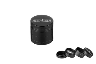 Super Heroes Ceramic Grinder black 40mm 4 Parts