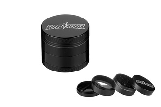 Super Heroes Ceramic Grinder black 50mm 4 Parts