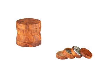 Super Hereos wooden metal Grinder, Ø 50mm, H.47mm 4 Parts