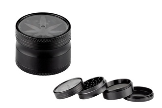 Super Hereos Aluminium Grinder Black Hemp Ø 63mm 4pcs