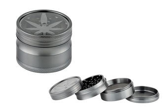 Super Hereos Aluminium Grinder grey Ø 63mm 4pcs