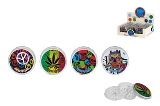 Super Heroes Grinder 3tlg. Plastik verschiedene Motive, Ø 6cm, H. 2,5cm