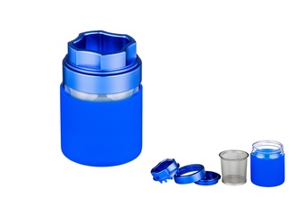 Grinder,4pcs, metal, Ø 60mm, H.85mm, blue