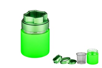 Grinder, 4pcs, metal, Ø 60mm, H.85mm, green