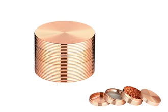 Super Heroes Grinder 4 parts, Ø 61mm, H. 43mm, metal rose gold-coloured