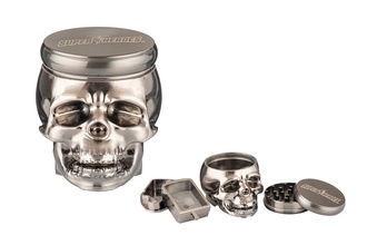 Super Heroes Grinder 4parts Ø55mm H.70mm, Skull Dark Gun