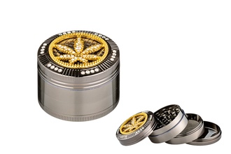 Super Heroes Grinder, 4pcs, metal, Ø 50mm, H. 40mm Hemp Designe