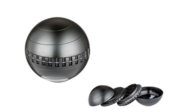 Gyro Grinder, 3pcs, metal ball, Ø60mm, H.60 mm, black