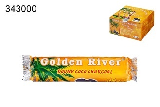 Golden River Coco Kohle 40mm 8 Rollen à 10 Tabletten