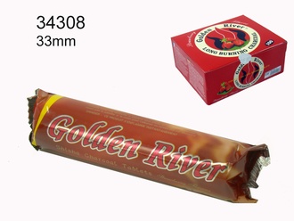 Golden River Charcoal 33mm Strawberry , 10x10 Tablets