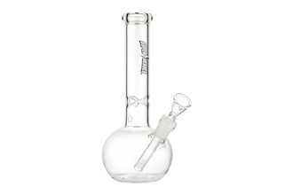 Super Heroes Glasbong Ice Kugel transparent, H. 25,5cm, Ø 3cm Chillum 18er Schliff