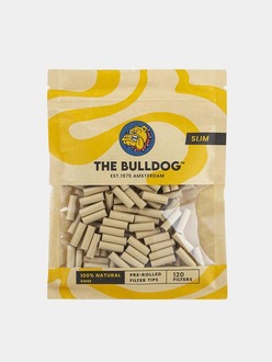 Bulldog Papier Prerolled Tips Slim 6mm, 100% NATURAL