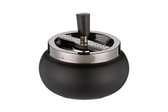 Angelo spinning ashtray Belly, metal black/anthracite-metallic, Ø 13cm