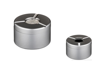 Angelo ashtray whirl, aluminum grey, Ø 8cm