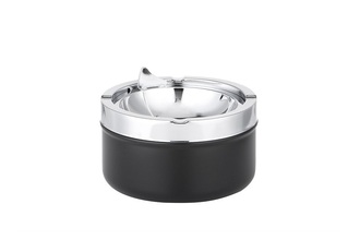 Angelo tipping ashtray, metal black, Ø 11cm